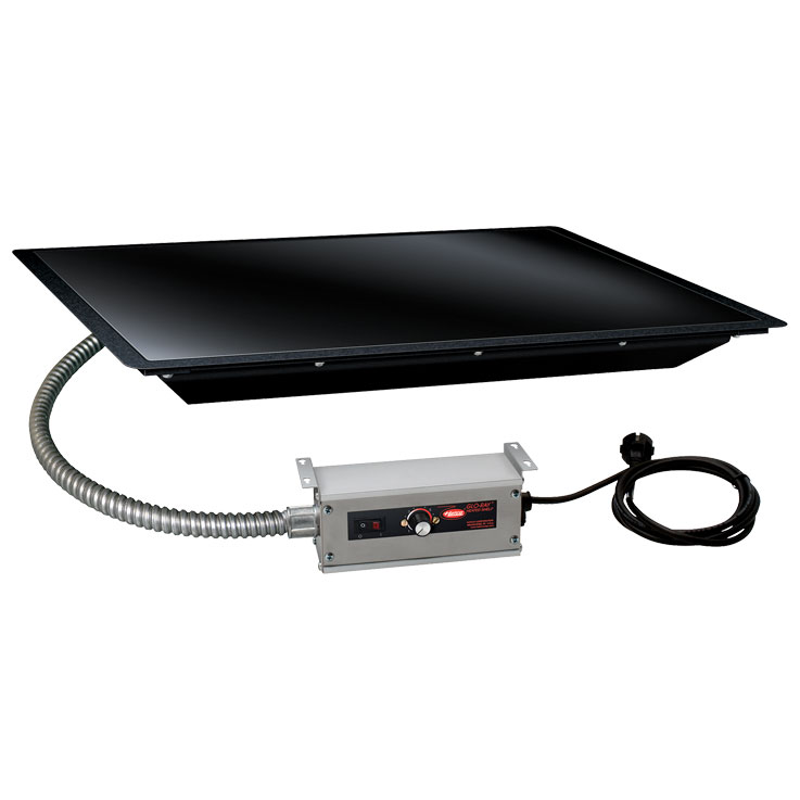 GLO-RAY HBGB Drop-In Heated Black Ceramic Glass Shelf - 651 mm Long