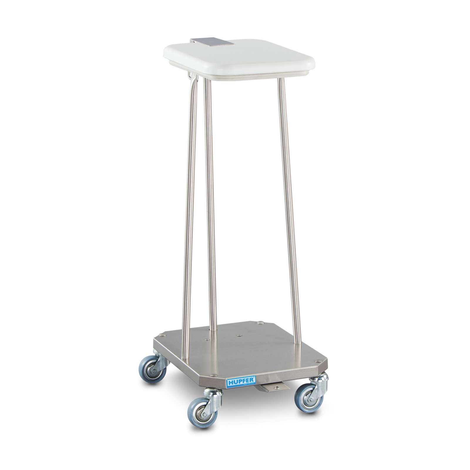 SWAF-1 - Hupfer Waste or Laundry Bag Frame. Mobile. Foot Pedal. Lid And Rubber Ring.