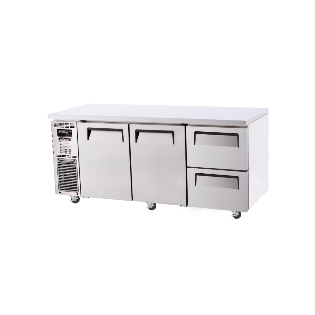 Turbo Air KUR18-2D-2-N Undercounter Drawer Refrigerator – 2 Doors / 2 Drawers, Chiller, Front Breathing, Self-Cleaning Condenser