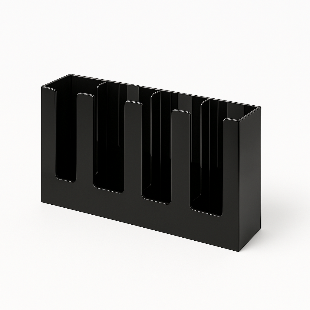 kitchen knock - Cup Holder - PolyCarbonate 4 Girds - Straight - 405*105*200mm