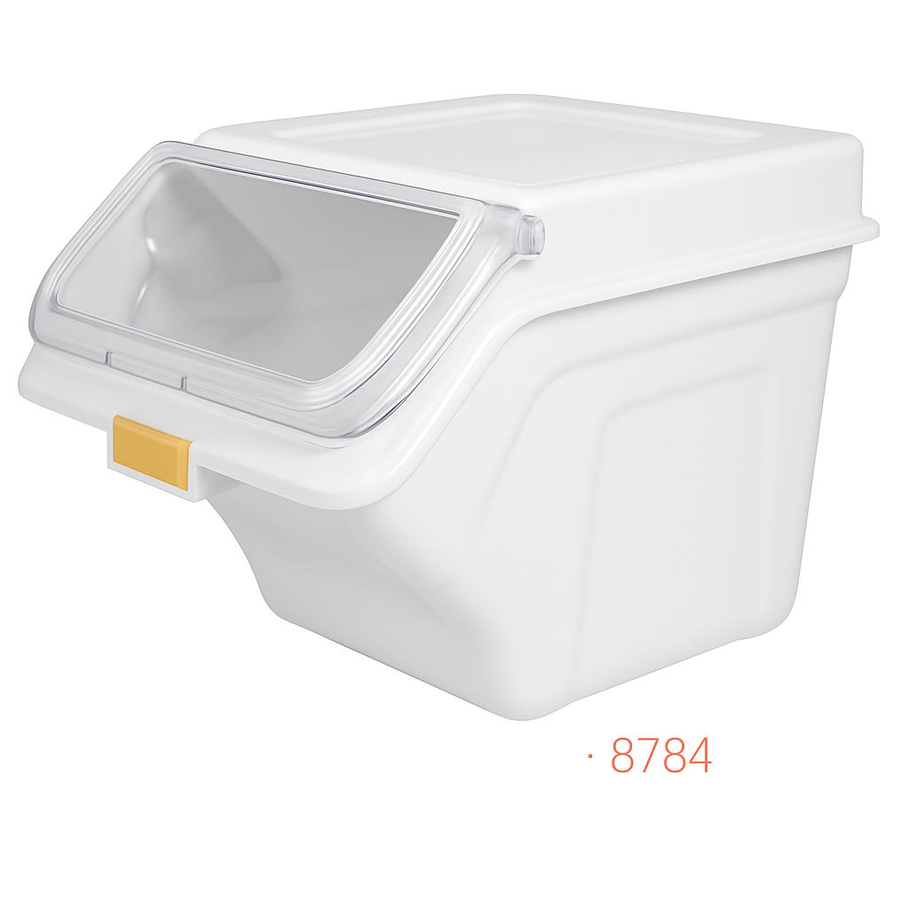 kitchen knock - Ingredient Bin White - 40L - 605mm*480mm*435mm - Polyethylene