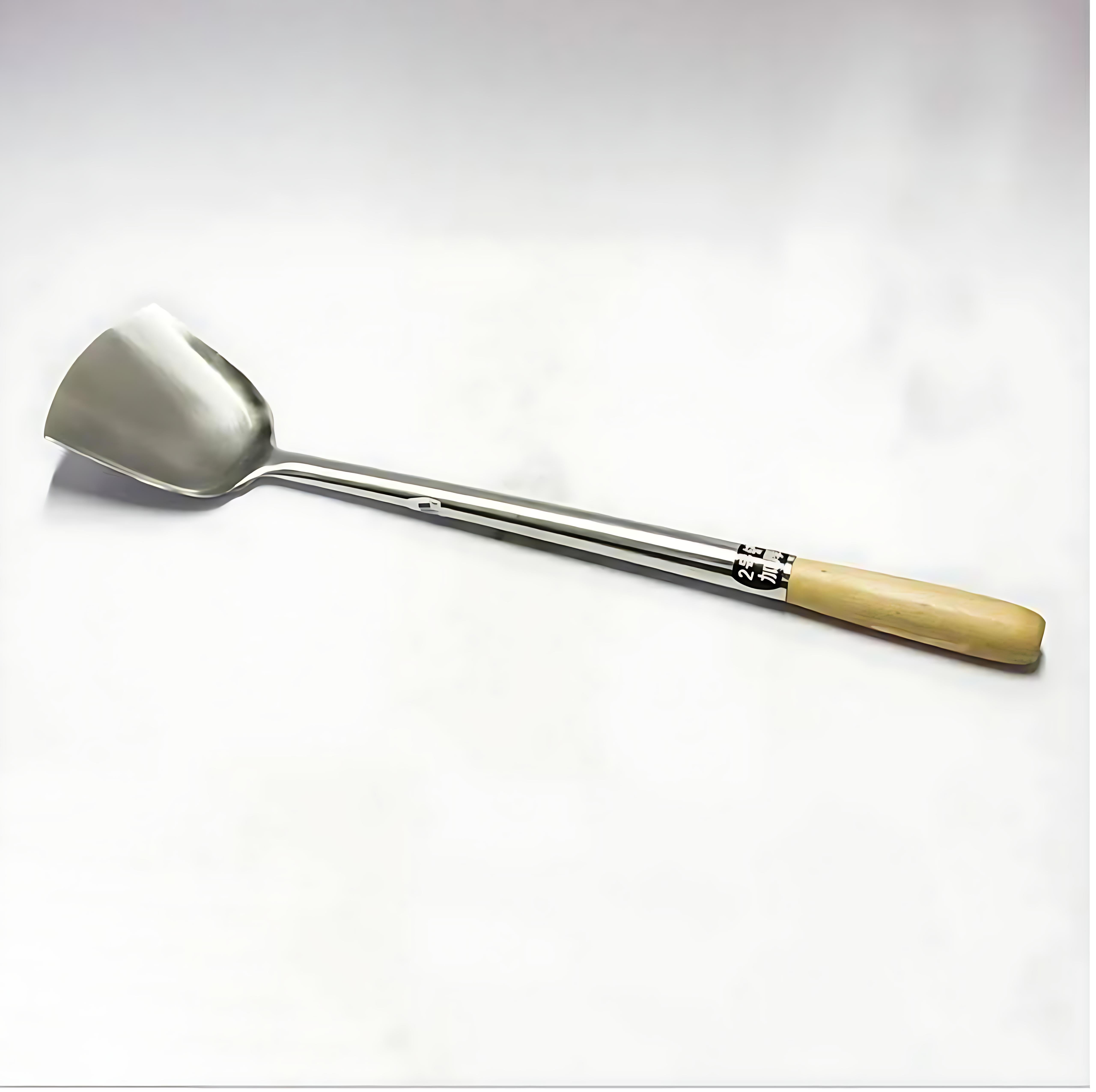 kitchen knock - Chinese Spatula - S/S #1 - Wooden Handle - 515mm