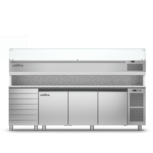 Coldline 3 Door + 7 Drawers Prep Bench – TZ17/1MC VP
