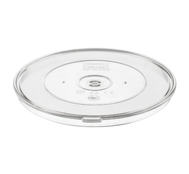 Poliware 1010003 Reusable Polycarbonate Dishware - Rigid Cover suits bowl with handles - Clear