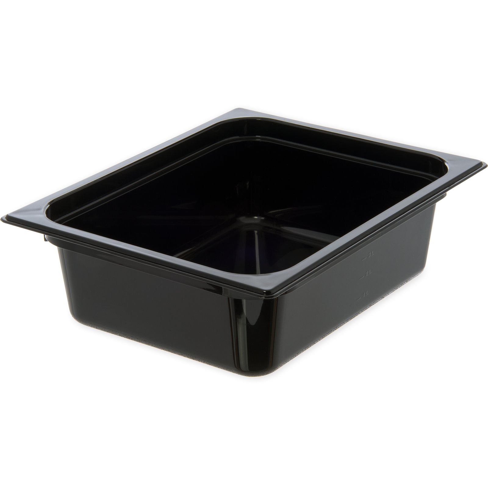 10221B03 Polycarbonate Food Pan 100mm Deep - Black