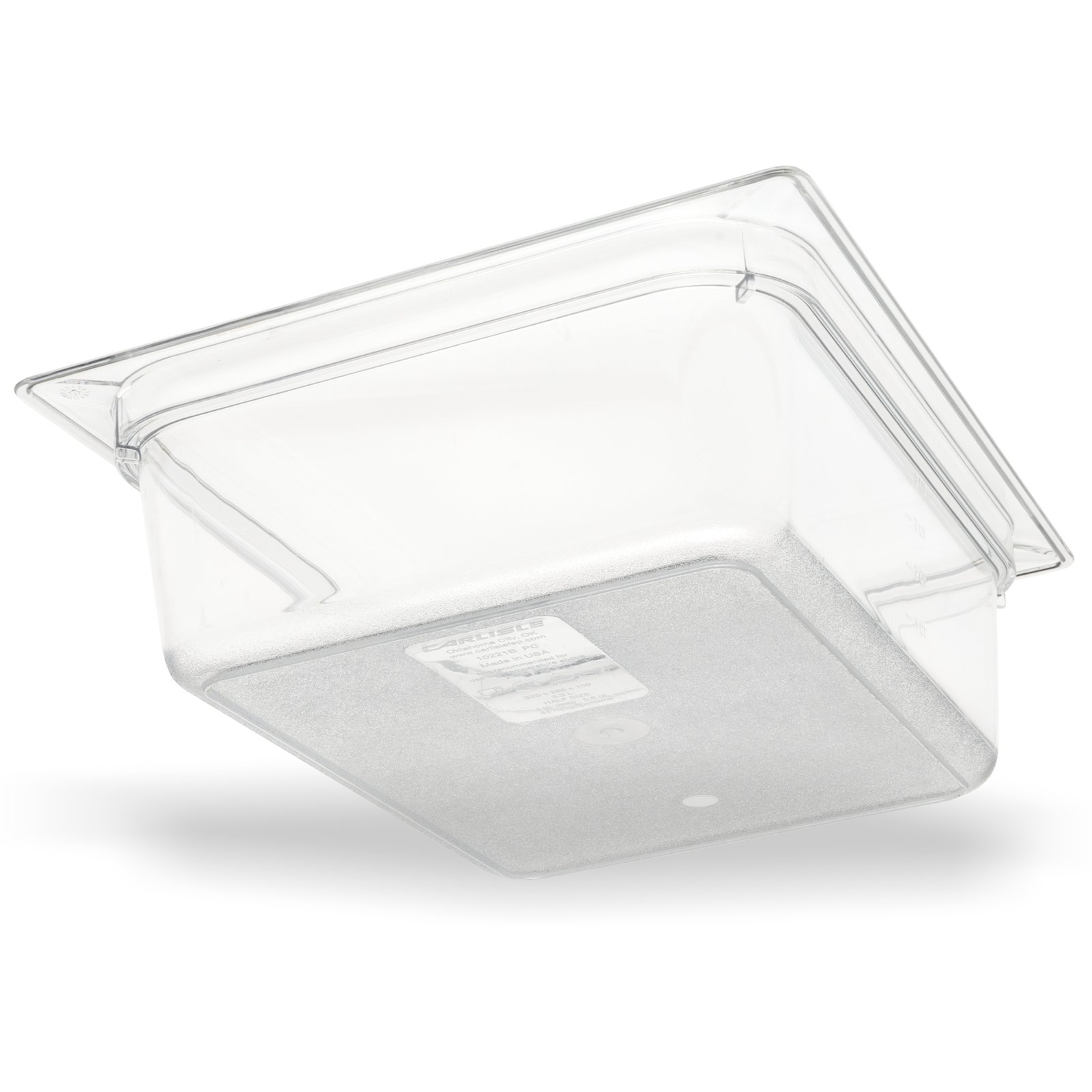10221B07 – StorPlus™ Polycarbonate Food Pan 1/2 Size, 100mm Deep – Clear
