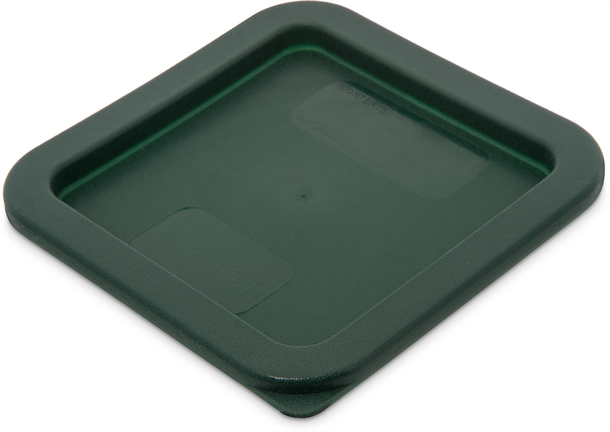 1197008 Carlisle StorPlus Dark Green Square Container Lid to suit 2L & 4L Containers 186mm x 229mm x 16mm