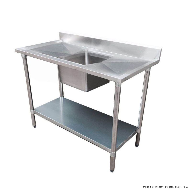 Modular System Single Sink Bench Centre 1200x600x900mm - 1200-6-SSBC