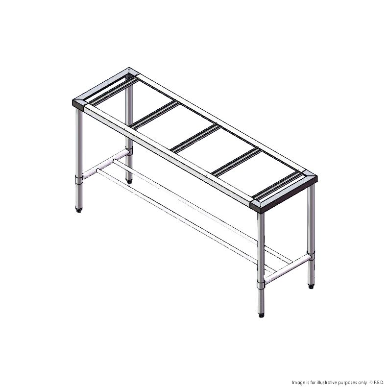 1500-6-WB-S S/S Legs with Double Centre Brace - 600mm Deep