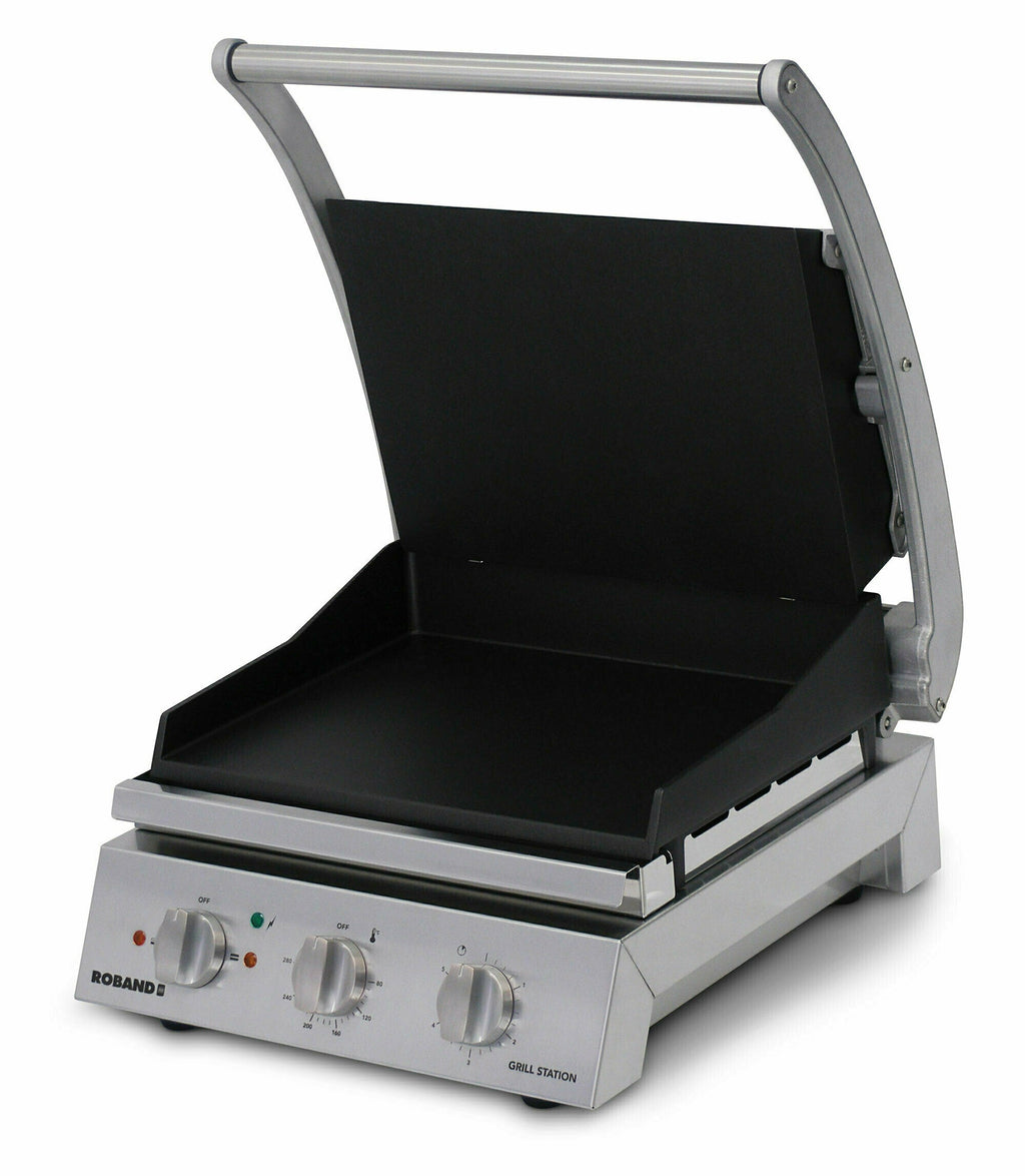 Roband Grill Station 6 slice, smooth non stick plates, 9.6 Amp