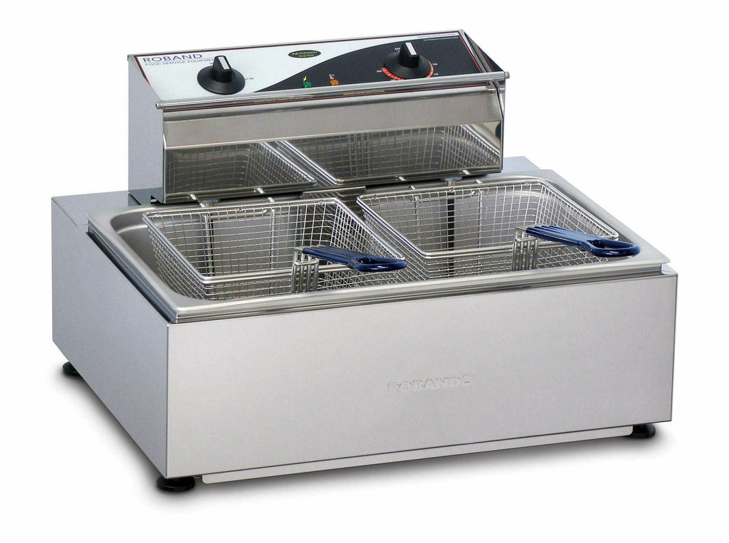 Roband Single Pan/Double basket fryer 11lt