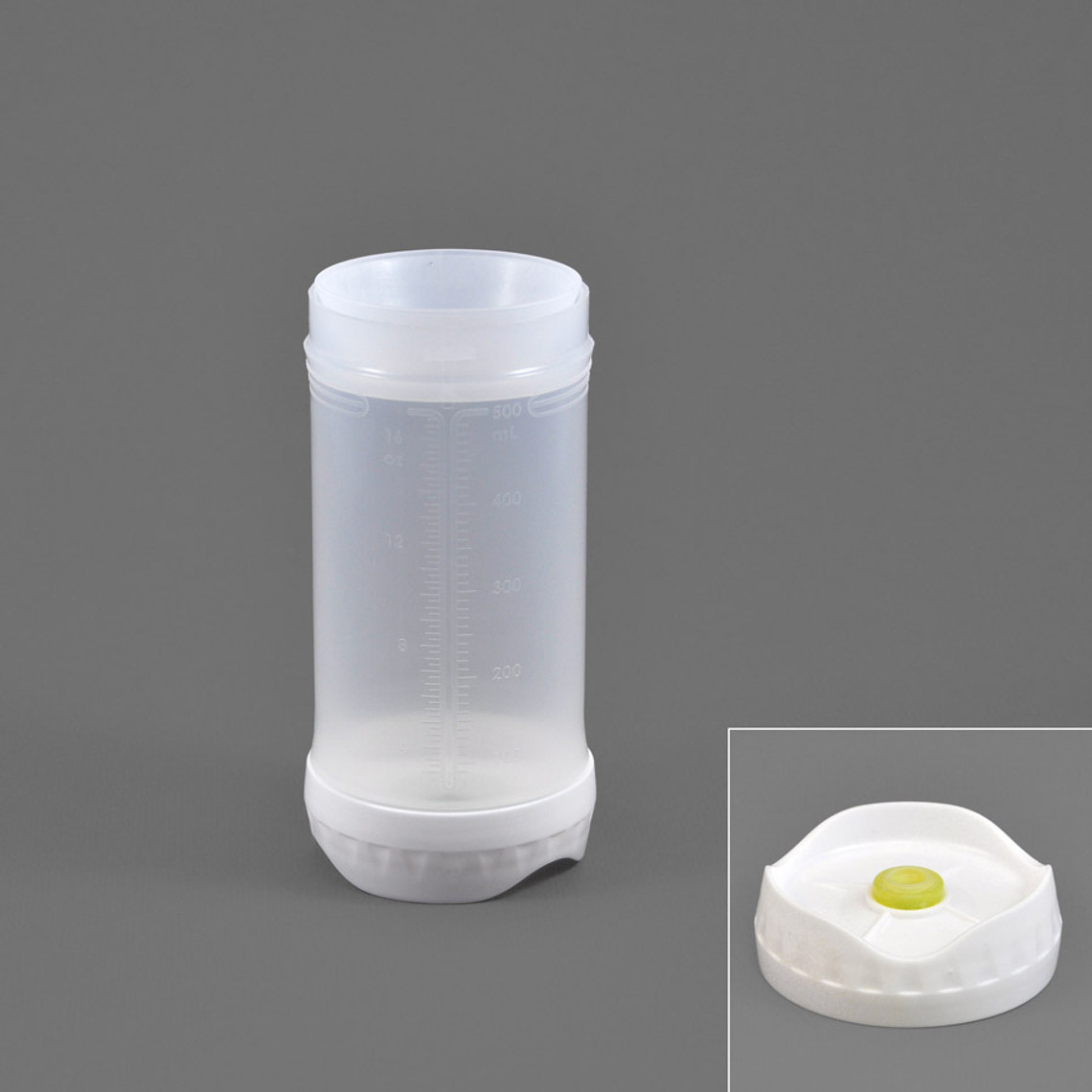 RC161-220-6 - 16oz Portion Pal™ bottle with medium valve 1-HOLE dispensing caps