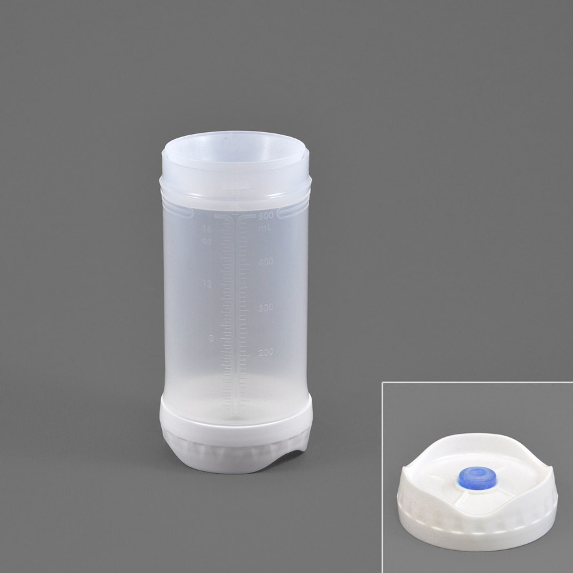 RC161-300-6 - 16oz Portion Pal™ bottle with large valve 1-HOLE dispensing caps