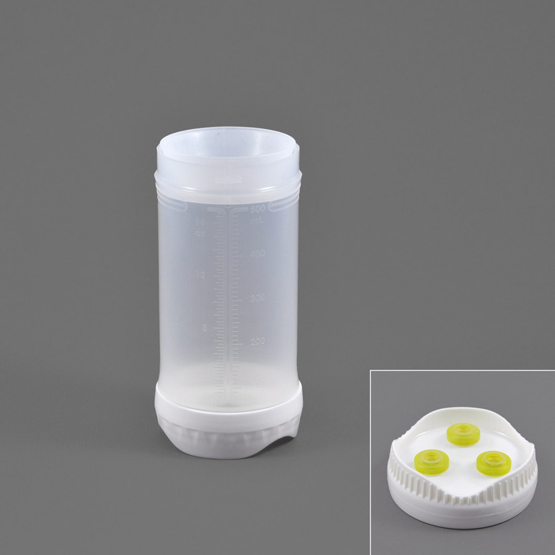 RC163-220-6 - 16oz Portion Pal™ bottle with medium valve 3-HOLE dispensing caps
