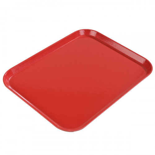 2015FG017 Carlisle GLASTEELTM Fibreglass Red Flat Tray 381mm x 514mm