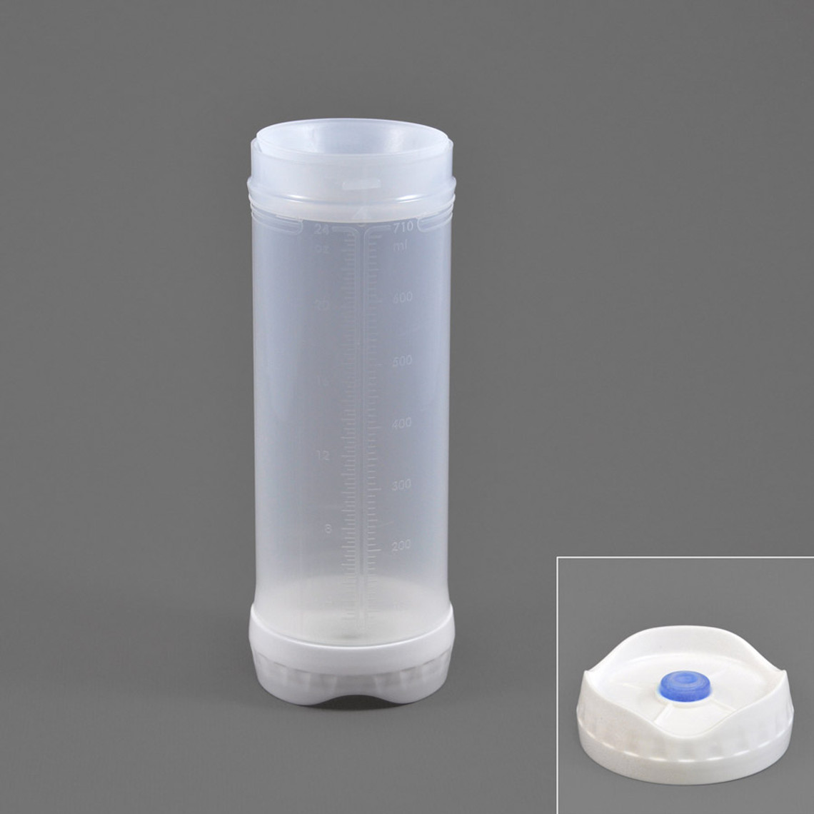RC241-300-6 - 24oz Portion Pal™ bottle with large valve 1-HOLE dispensing caps