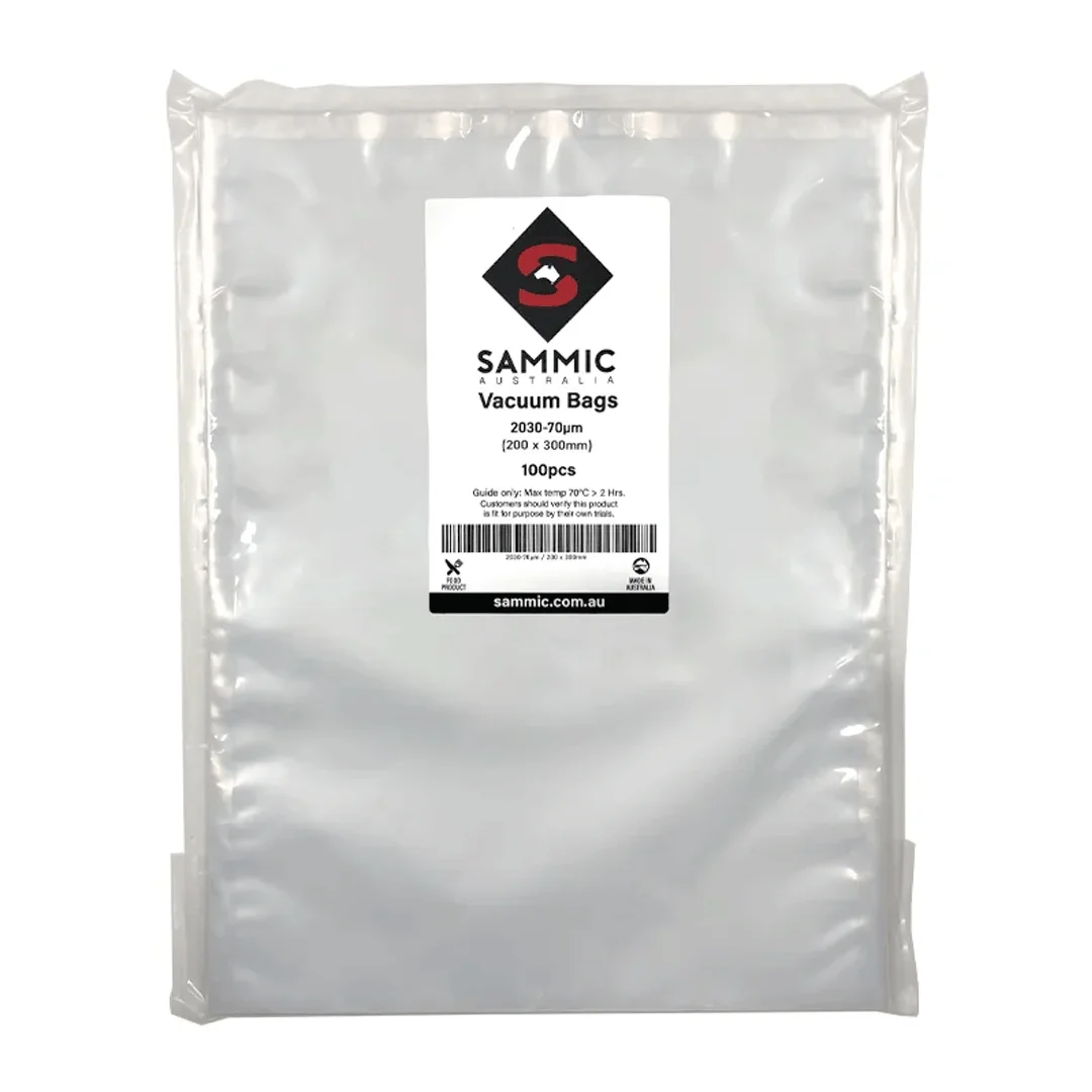 PACK OF 100 BAGS, 200 x 300mm, 70µm