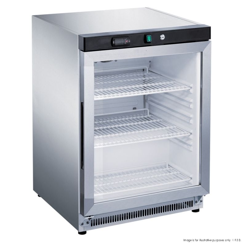 2NDs: FED-X 130L Bar Cooler Glass Door - XR200SG-NSW2076