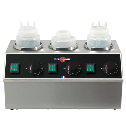 KR-242353 - Krampouz - TOPPING WARMER TRIPLE 3 X 1 LITRE BOTTLE