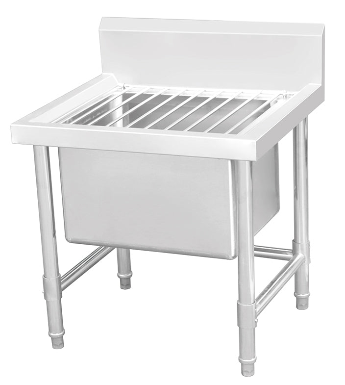 kitchen knock - Mop Sink with Splashback & Leg Brace ASS-6153LGS