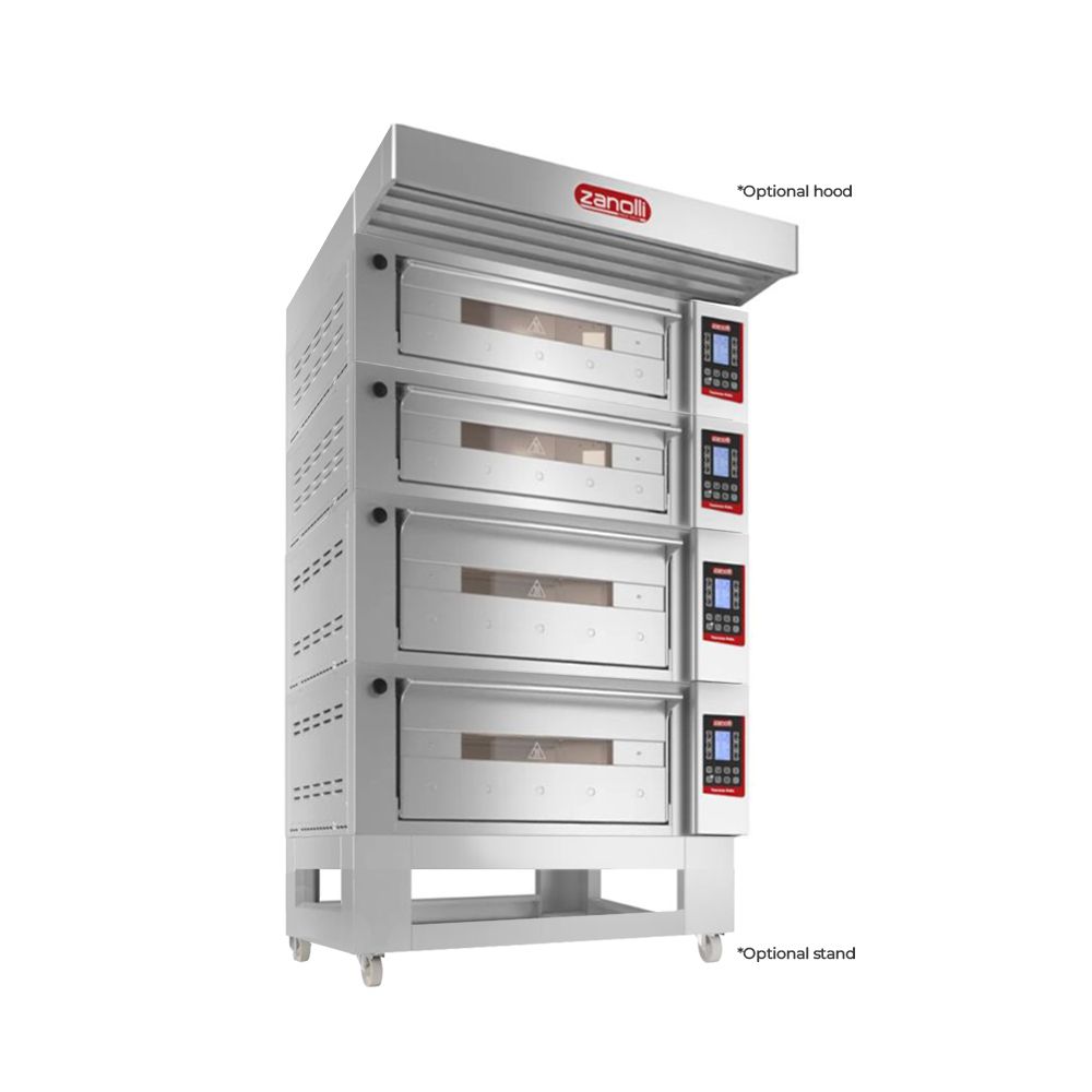 Zanolli Teorema Polis 2/MC26-2/MC18-2 Multi-height Quadtriple Deck Bakery Oven – 2 + 2 + 2 + 2 Tray (400 x 600) Capacity