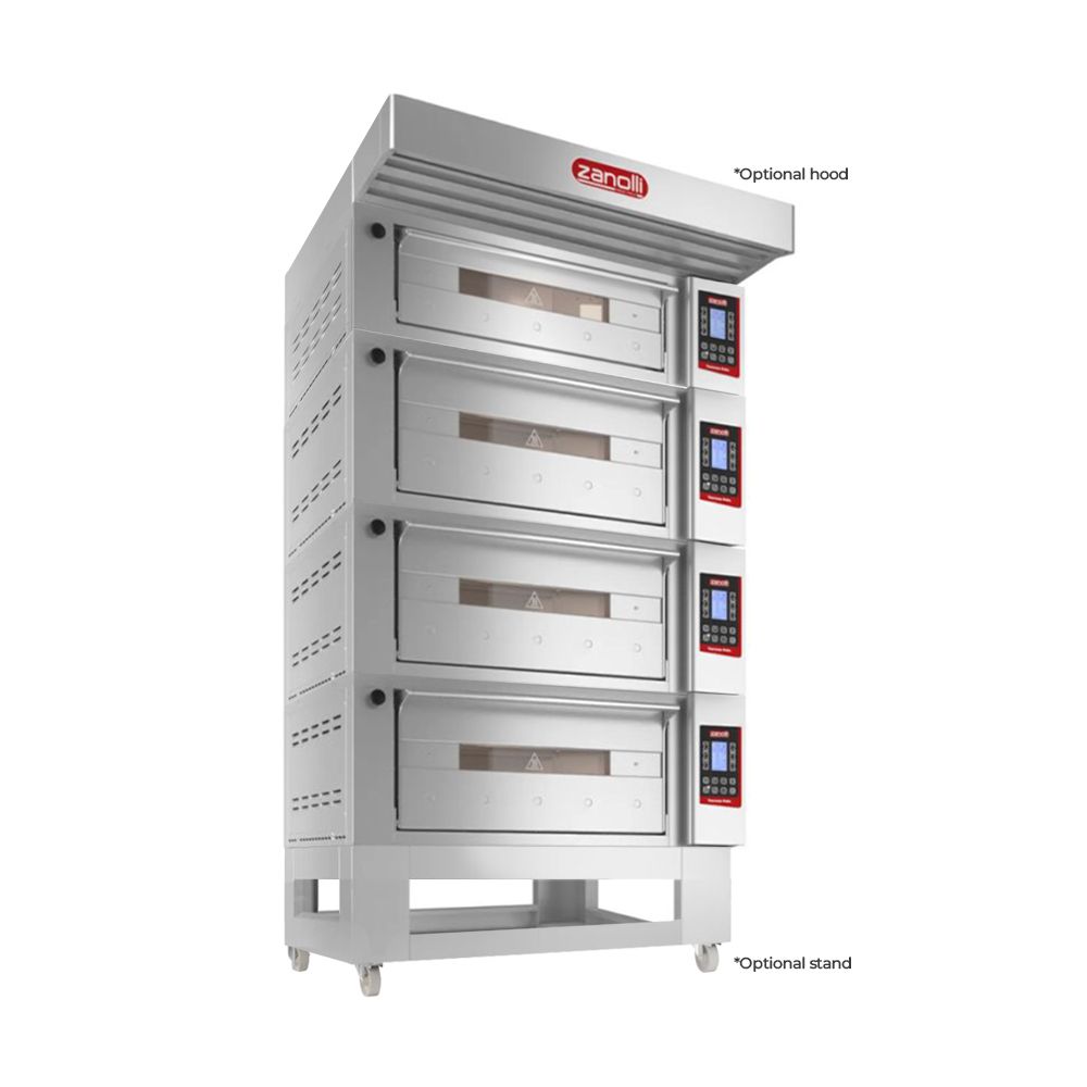 Zanolli Teorema Polis 2/MC26-3/MC18-1 Multi-height Quadtriple Deck Bakery Oven – 2 + 2 + 2 + 2 Tray (400 x 600) Capacity