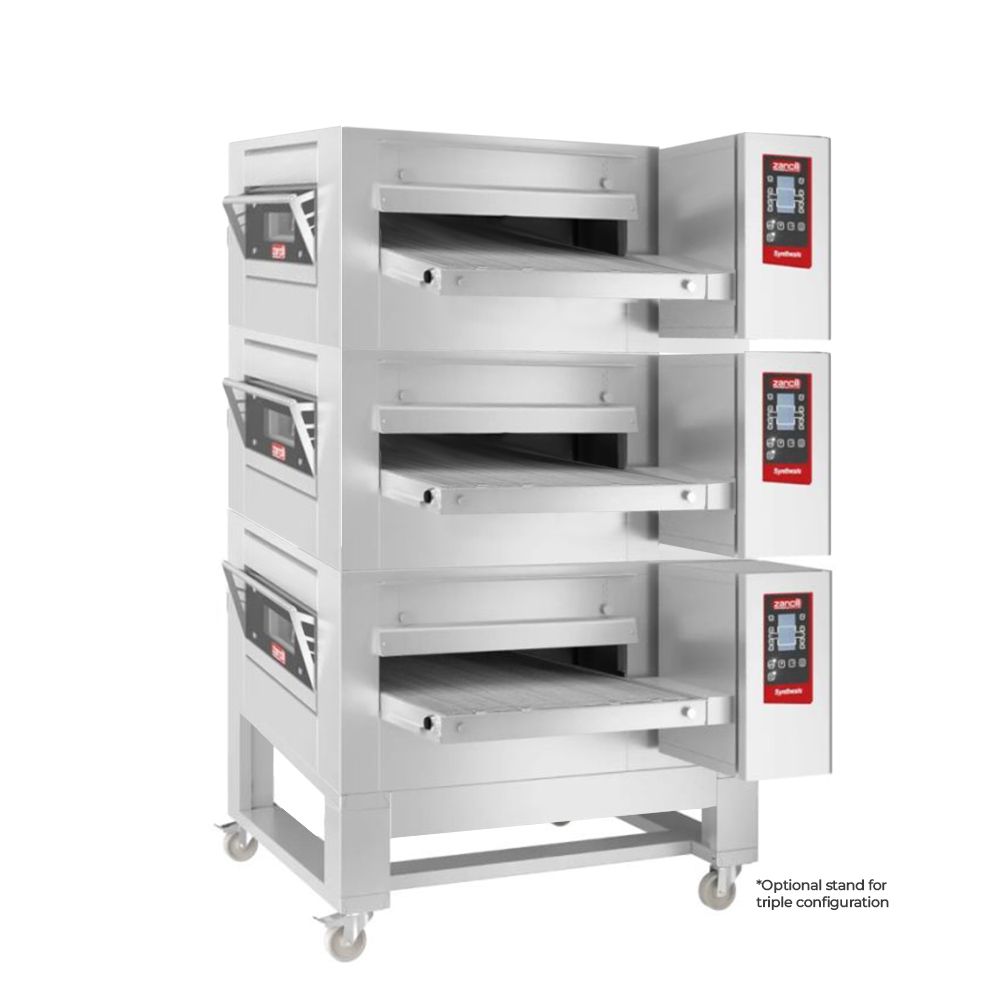 Zanolli Synthesis 11/65E-3 Triple Stacked 26 Inch Electric Impingment Conveyor Oven