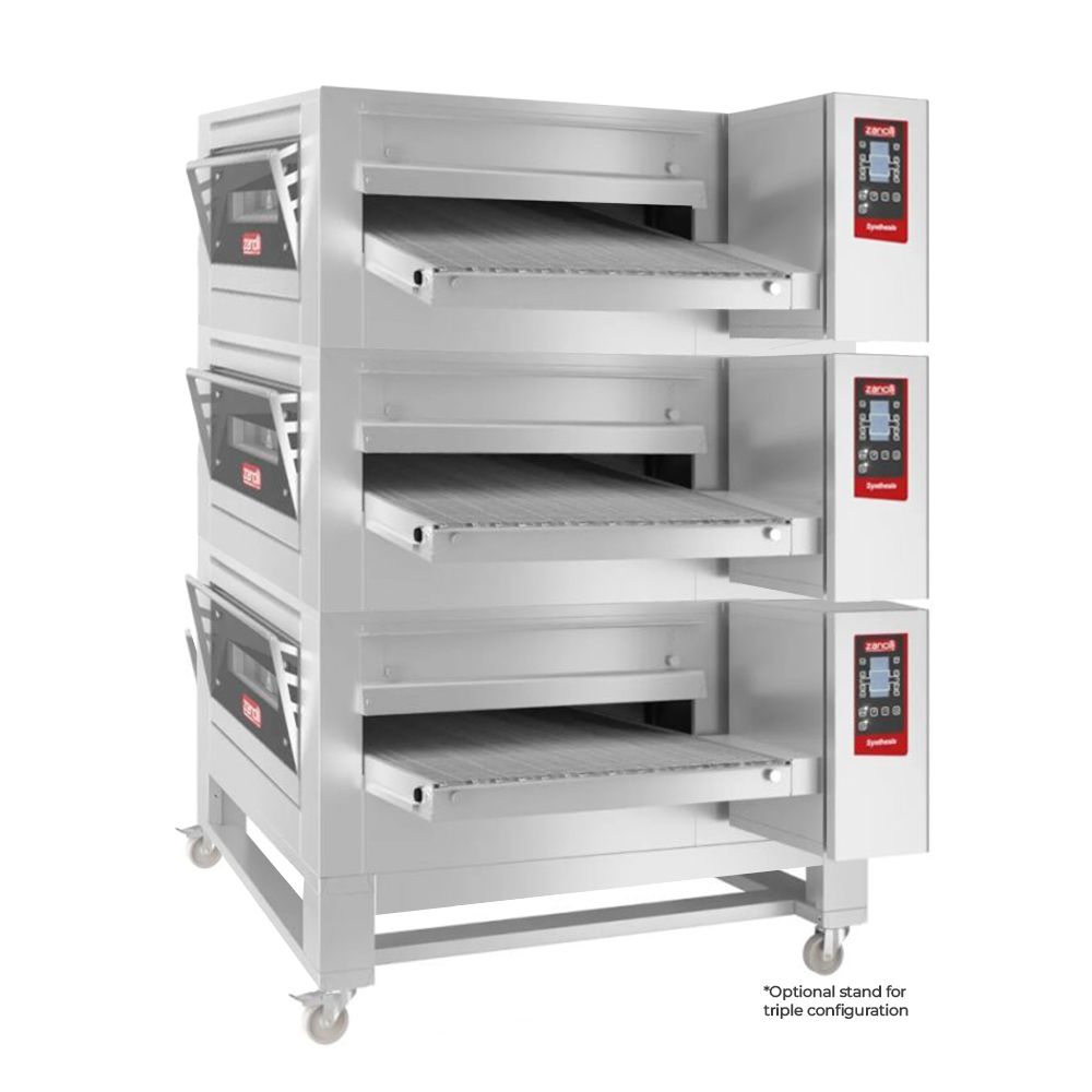 Zanolli Synthesis 12/80E-3 Triple Stacked 32 Inch Electric Impingment Conveyor Oven