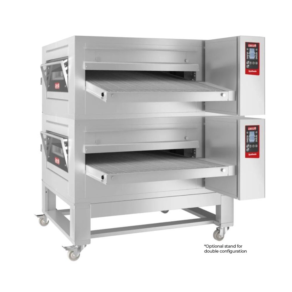 Zanolli Synthesis 12/100E-2 Double Stacked 40 Inch Electric Impingment Conveyor Oven
