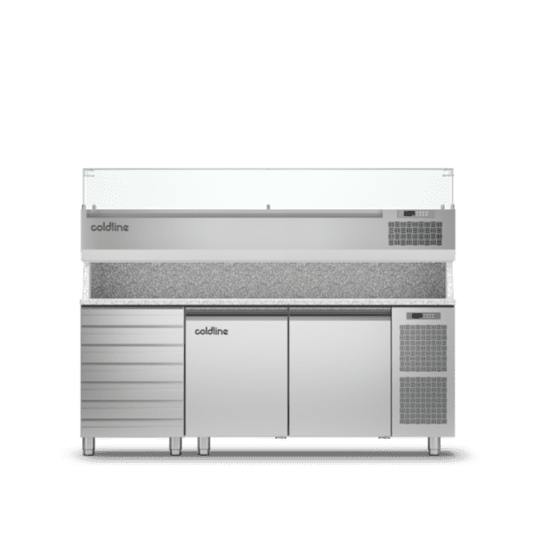Coldline 2 Door + 7 Drawers Prep Bench – TZ13/1MC VP