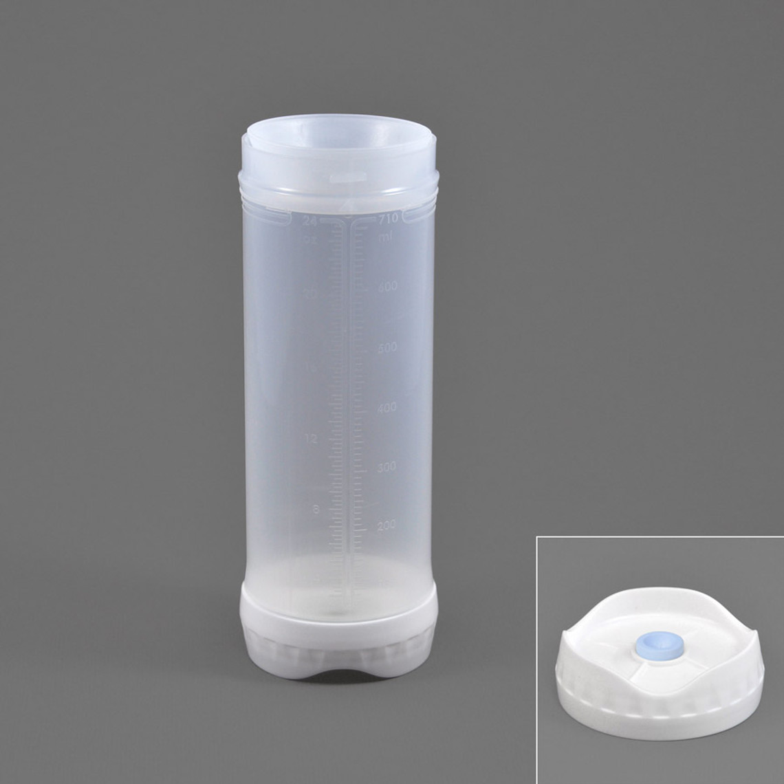 RC241-350-6 - 24oz Portion Pal™ bottle with viscous valve 1-HOLE dispensing caps