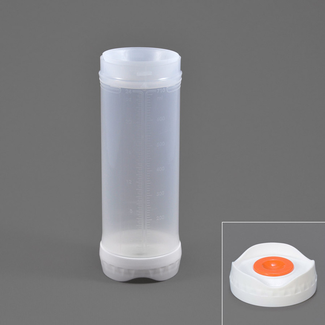 RC24XL-700-6 - 24oz Portion Pal™ bottle with chunky valve 1-HOLE dispensing caps