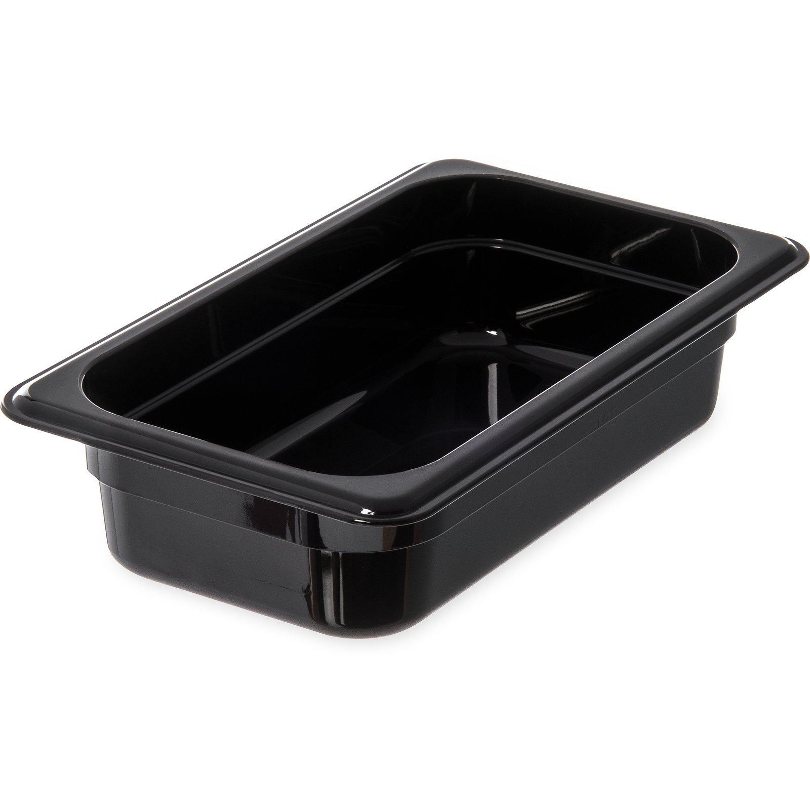 3068003 Carlisle StorPlus Black Polycarbonate 1/4 Food Pan 1.8L Capacity 162mm x 264mm x 65mm
