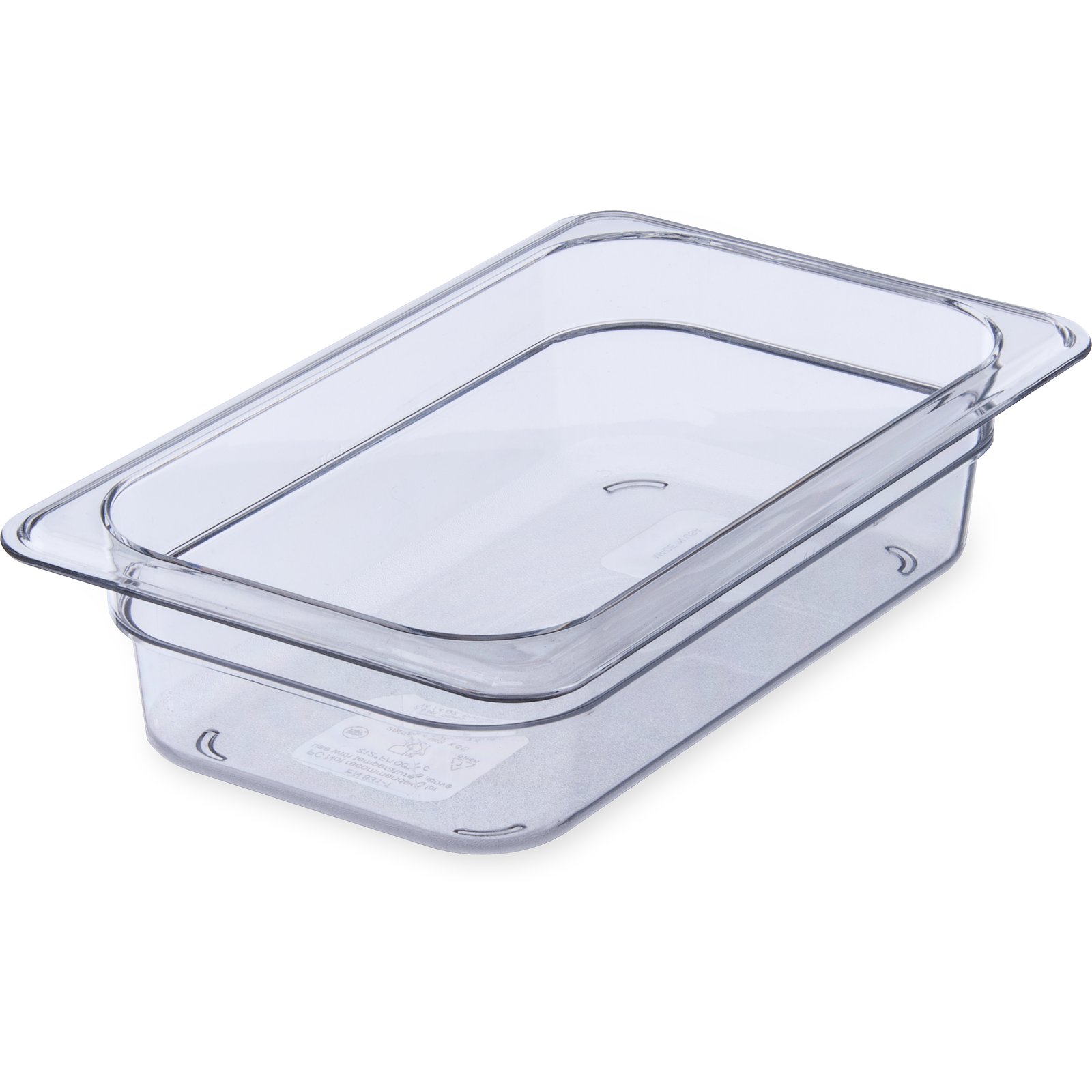 3068007 Carlisle Clear Polycarbonate 1/4 Food Pan 1.8L Capacity 162mm x 264mm x 65mm