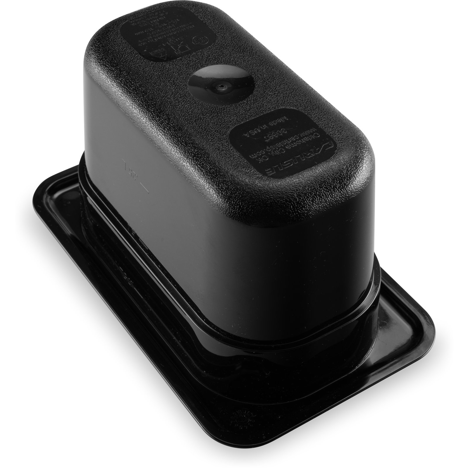 3068703 Carlisle StorPlus Black Polycarbonate 1/9 Food Pan 1.1L Capacity 108mm x 175mm x 100mm