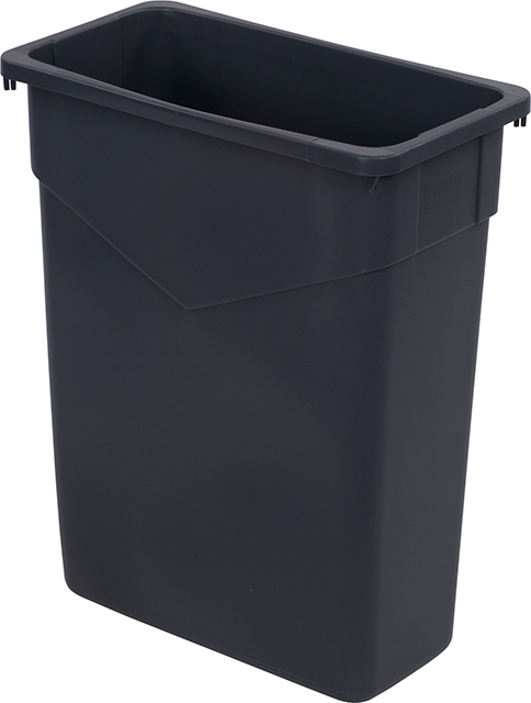 34201523 Carlisle Trimline™ Grey Rectangle Waste Container 57L Capacity 508mm x 267mm x 629mm
