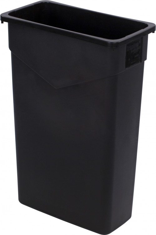 34202303 Carlisle Trimline™ Black Rectangle Waste Container 87L Capacity 510mm x 280mm x 762mm