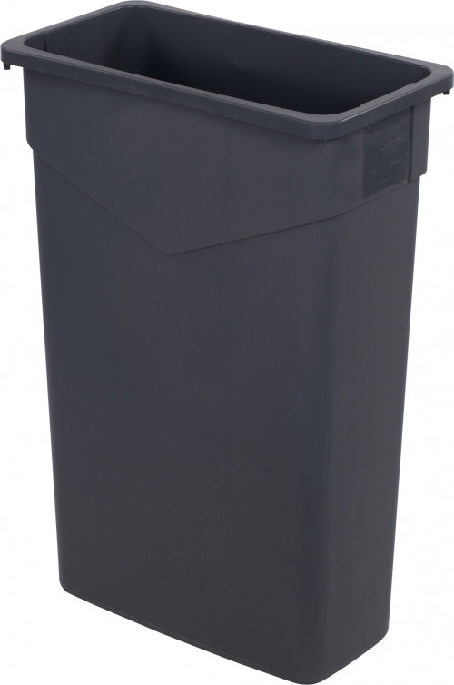 34202323 Carlisle Trimline™ Grey Rectangle Waste Container 87L Capacity 510mm x 280mm x 762mm