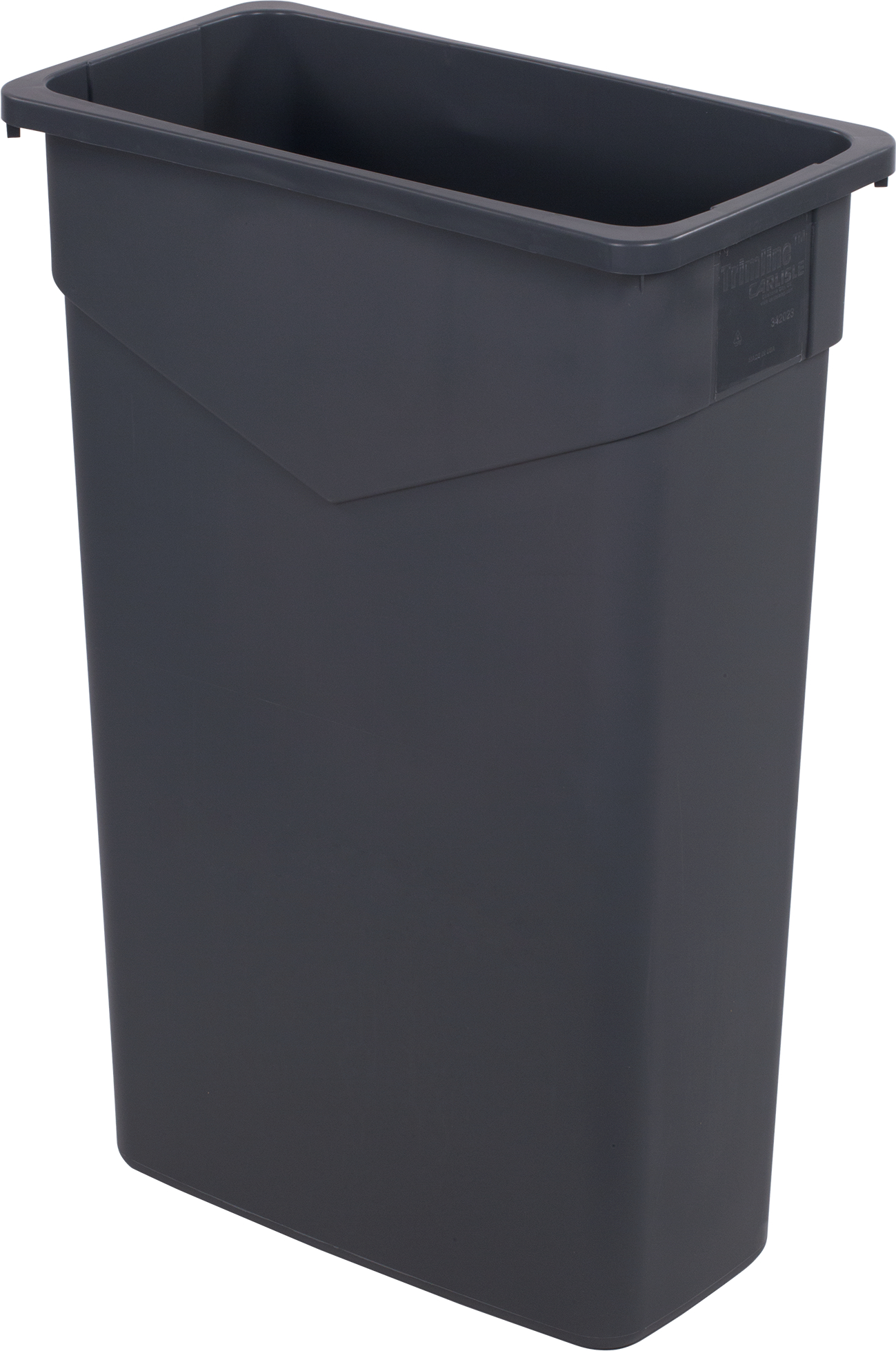 34202323 Carlisle Trimline™ Grey Rectangle Waste Container 87L Capacity 510mm x 280mm x 762mm