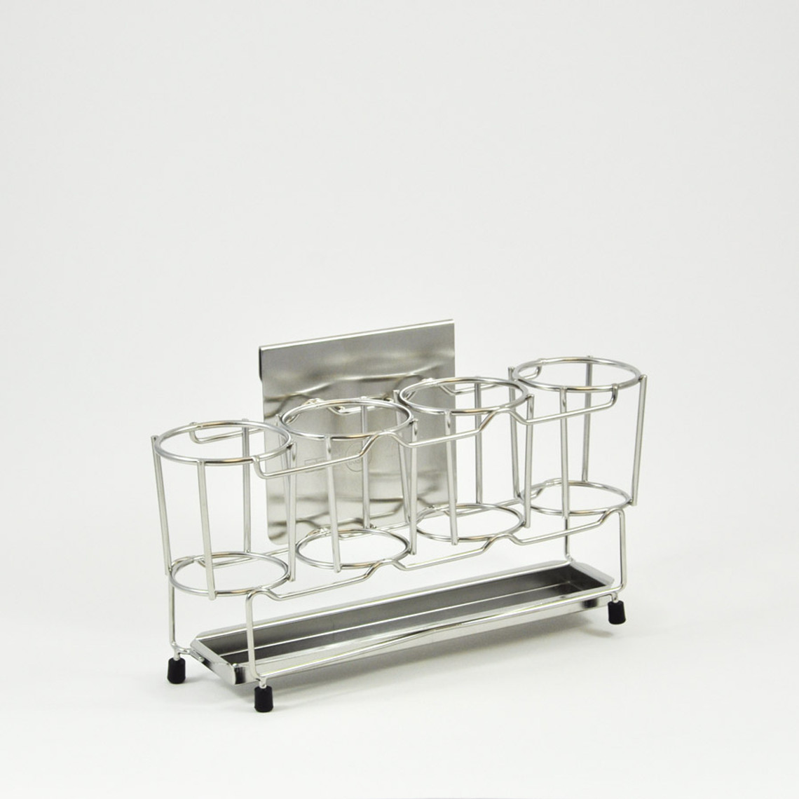 7030-400 - 4-bottle rack for 12oz & 16oz FIFO Bottle™, also has bracket for hanging on horizontal rail