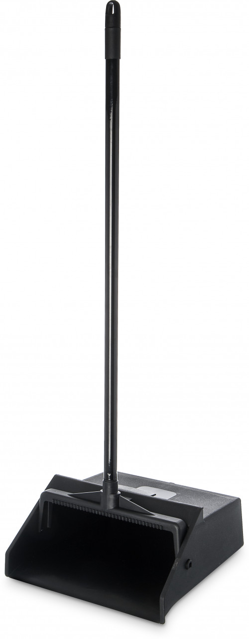 36141003 Carlisle Duo-Pan Black Upright Plastic Lobby Pan with Metal Handle Overall Length 914mm