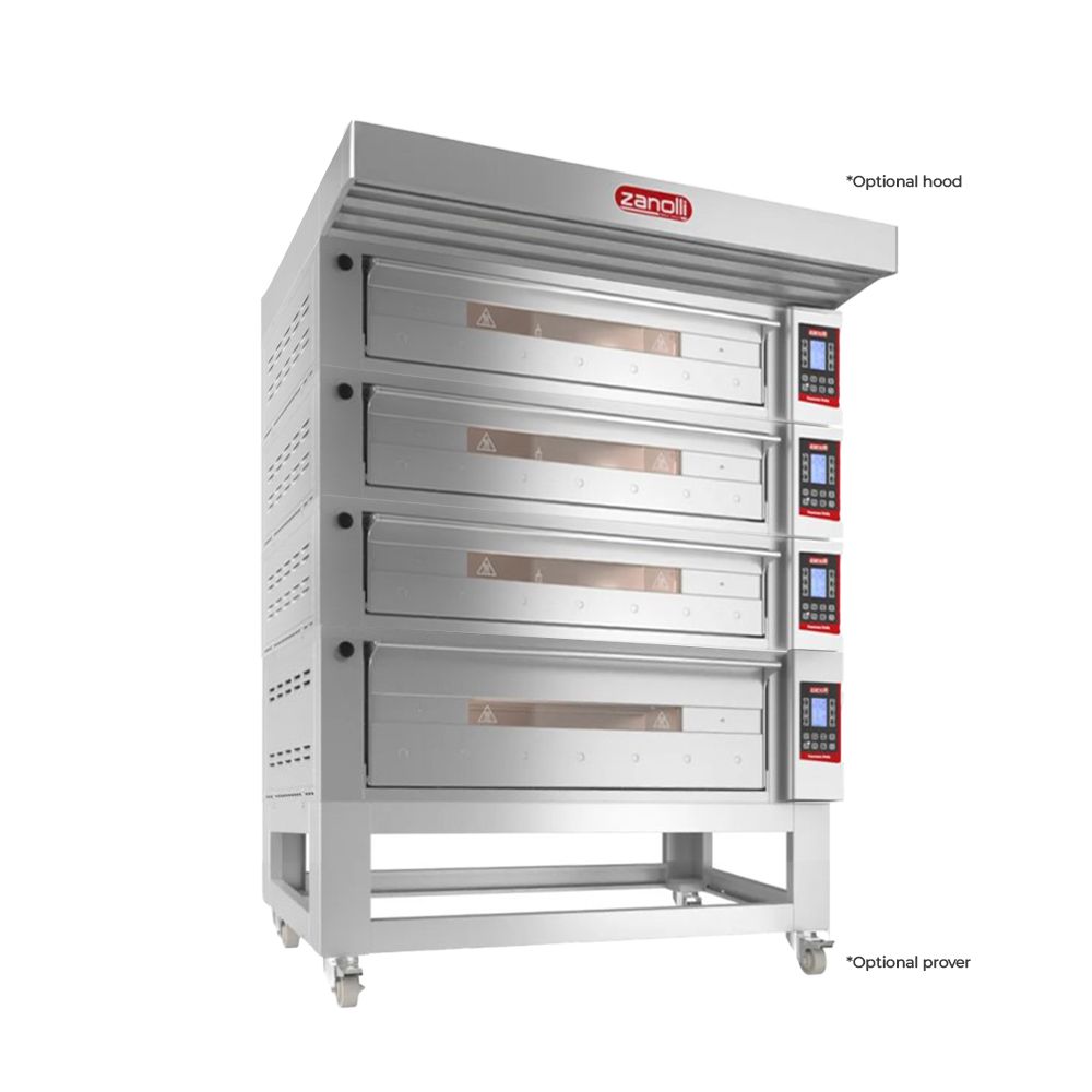 Zanolli Teorema Polis 3/MC26-1/MC18-3 Multi-height Quadtriple Deck Bakery Oven – 3 + 3 + 3 + 3 Tray (400 x 600) Capacity