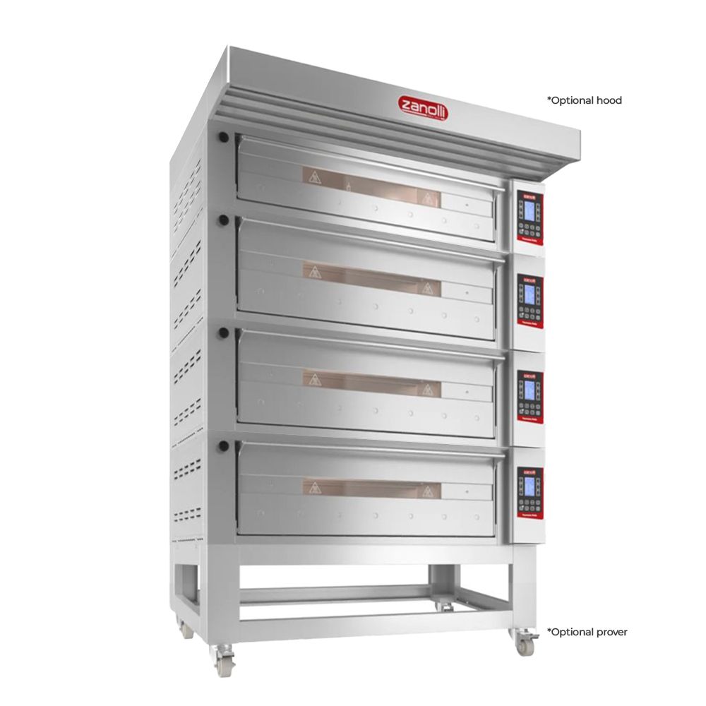 Zanolli Teorema Polis 3/MC26-3/MC18-1 Multi-height Quadtriple Deck Bakery Oven – 3 + 3 + 3 + 3 Tray (400 x 600) Capacity