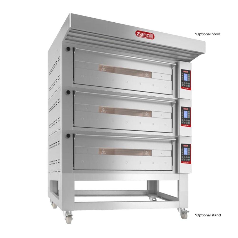 Zanolli Teorema Polis 3/MC26-3 Triple Deck Bakery Oven  – 3 + 3 + 3 Tray (400 x 600) Capacity