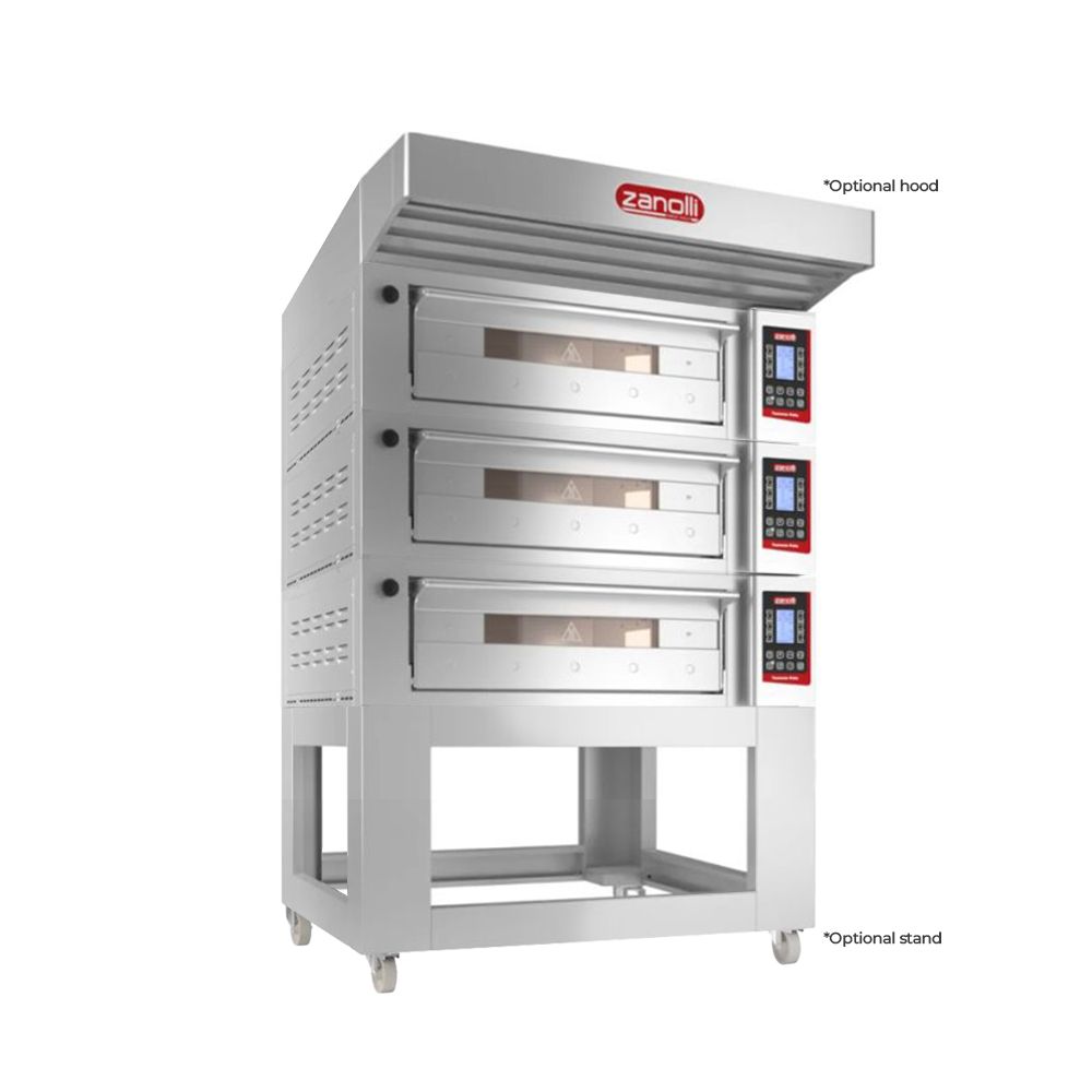Zanolli Teorema Polis 2/MC18-3 Triple Deck Bakery Oven  – 2 + 2 + 2 Tray (400 x 600) Capacity
