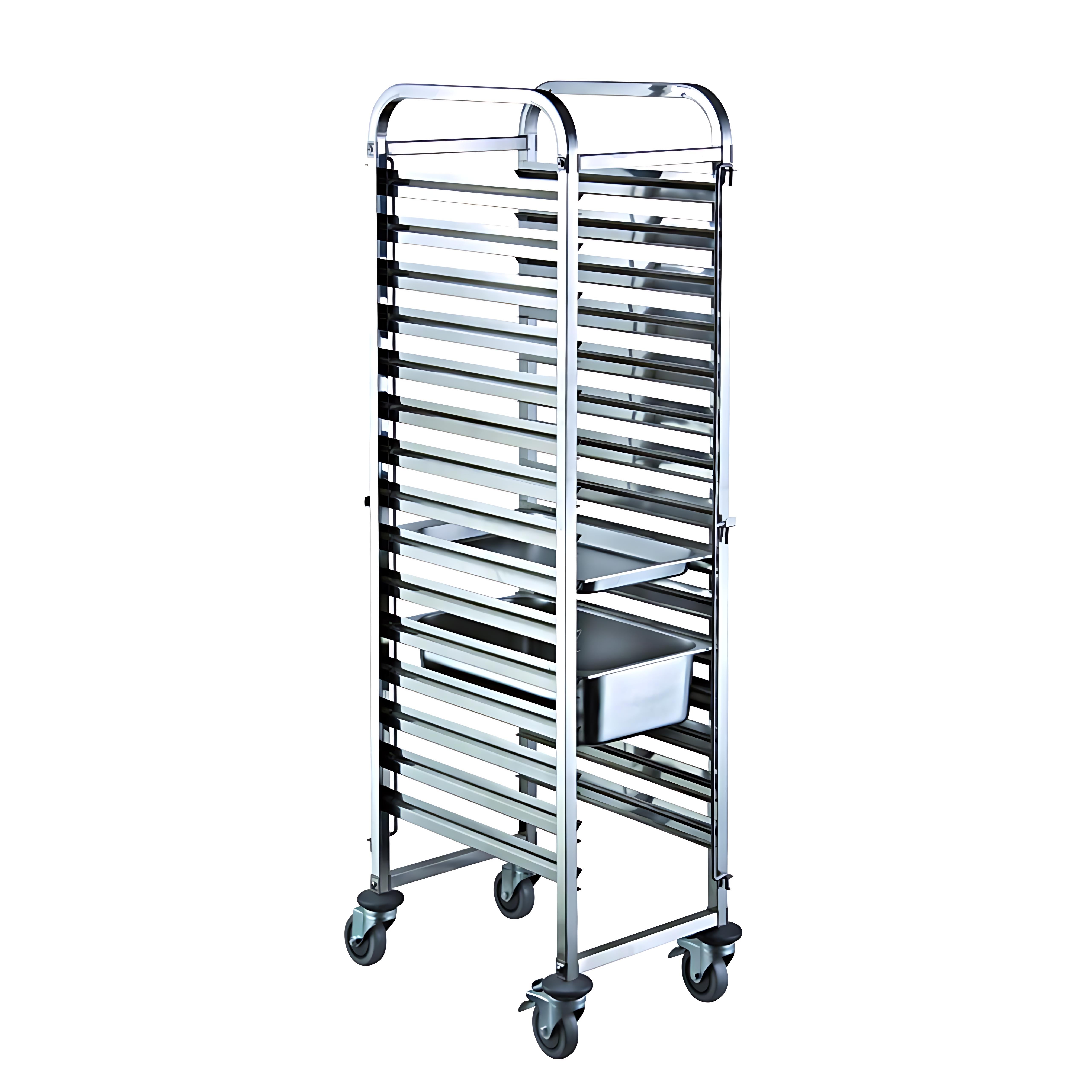 kitchen knock - Gastronorme Pan Trolley 2/1 - 16 Tiers - Single Row - TR-16A（with 2/1 pan）