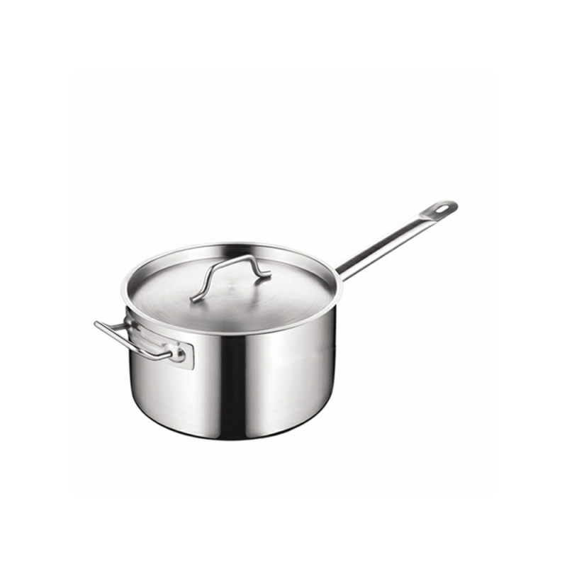 kitchen knock - Sauce Pot - (03) - IH - S/S Ear - Tall - with Cover - Ø260mm*150mm