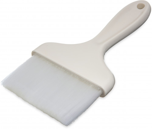 4039302 Carlisle Galaxy White Flat Pastry Brush 100mm wide with Nylon Bristles