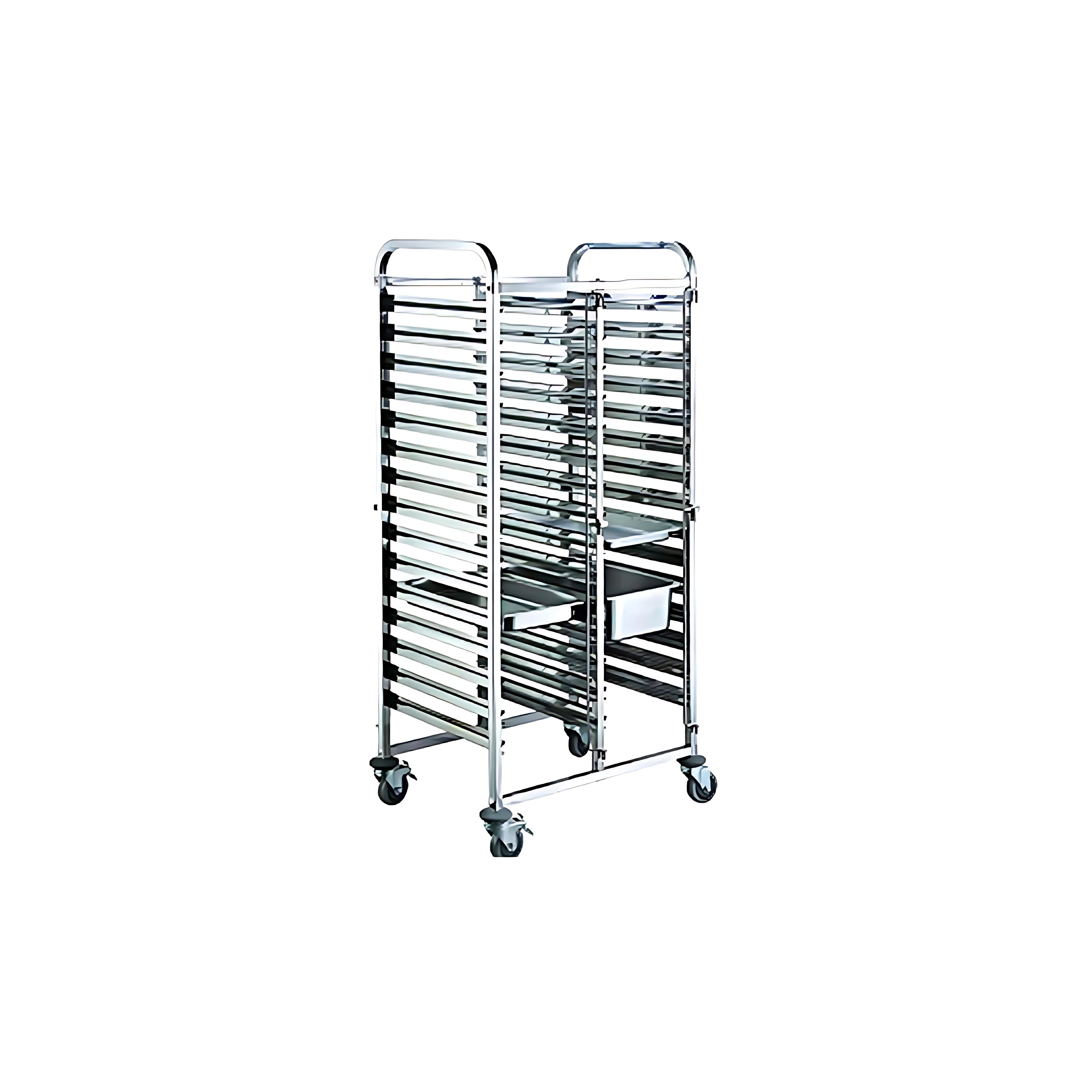 kitchen knock - Gastronorme Pan Trolley 1/1 - 16 Tiers - Double Row - 740mm*550mm*1735mm