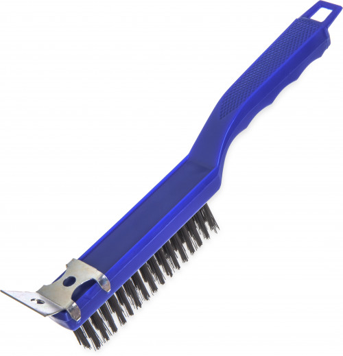 4067100 Carlisle SPARTA® Scratch Brush and Scraper with carbon steel bristles 32mm bristle length & 140mm brush size